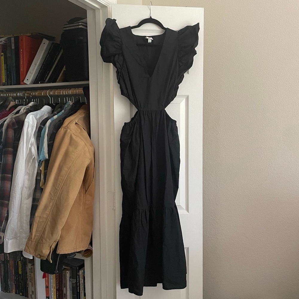 A New Day Black Maci Dress With Open Sides on Waist
